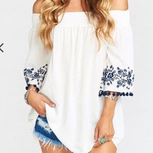 Show Me Your Mumu Off the Shoulder Tunic
